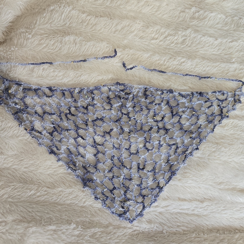 Crochet Mesh Sequins Bandana